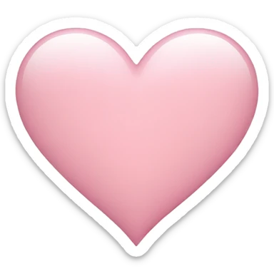light pink heart sticker