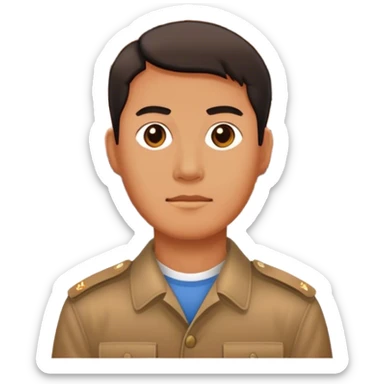 Tiananmen Square man sticker