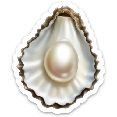 Oyster pearl  sticker