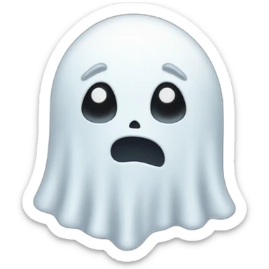 sleepy ghost sticker
