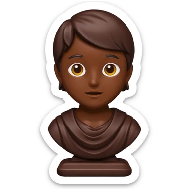 chocolate statue sticker