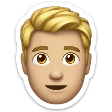 Emoji "🗿" avec une larme sticker