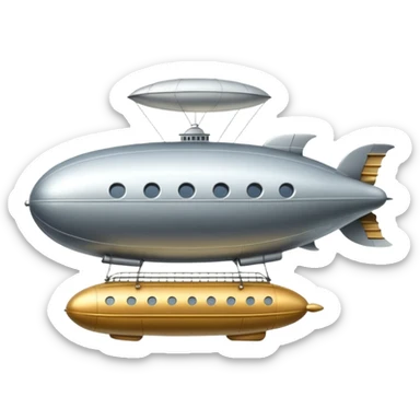 flying zeppelin  sticker