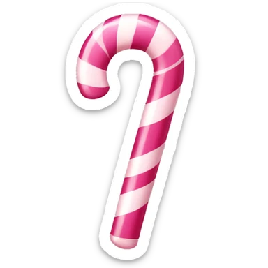 pink candy cane sticker