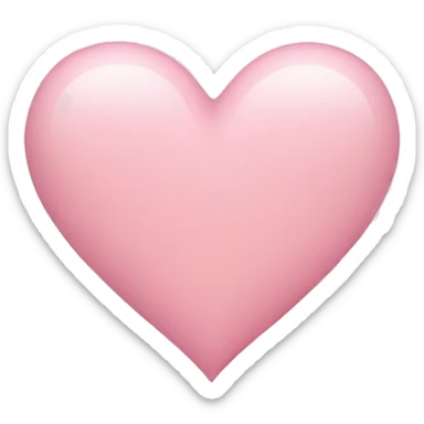 Light pink heart  sticker