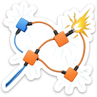 court circuit electrique sticker