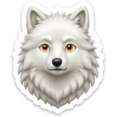 Lobo blanco sticker