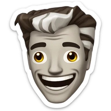 Handsome jack from borderlands 2 laughing  sticker