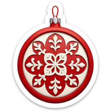 festive ornament scandinavian  sticker