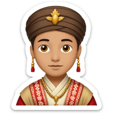 Person in Traditional Clothing sticker