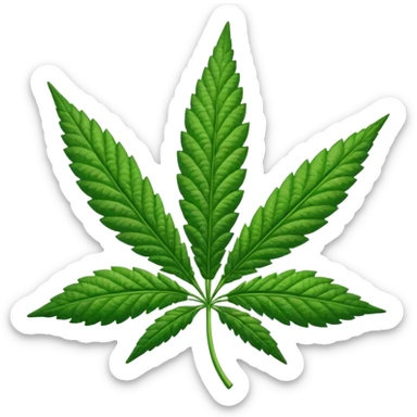 Marihuana hoja sticker