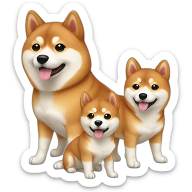 shiba-family sticker