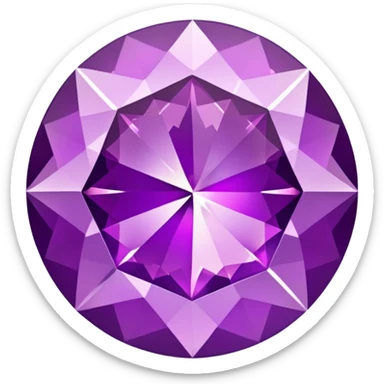 A purple diamond  sticker
