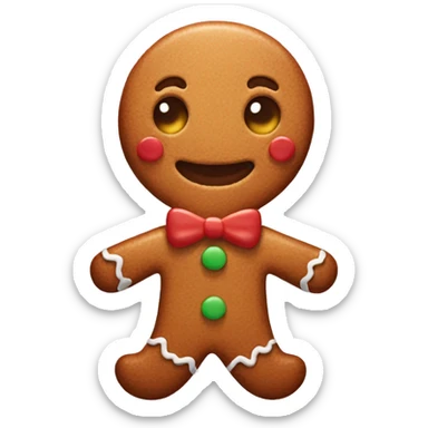 Gingerbread man  sticker