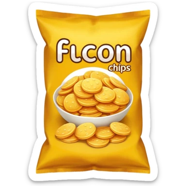 rice cakes chips bag sticker