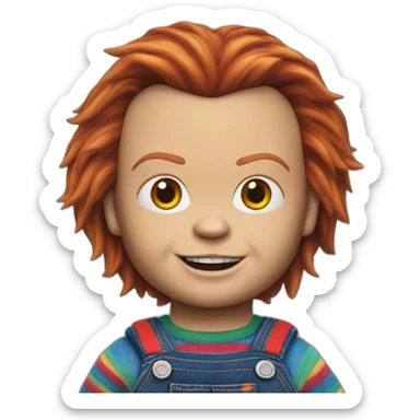 Chucky poupée sticker