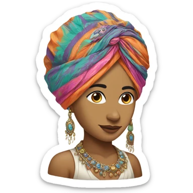 Indian turban  sticker