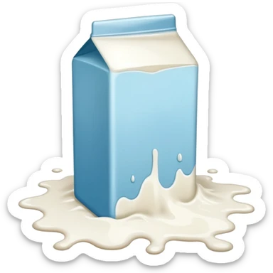 spoiled milk floor spill sticker