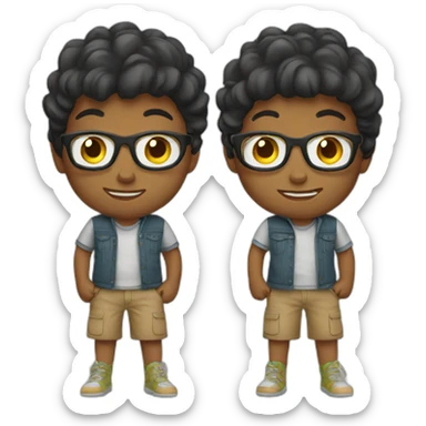 Kid wearing watch sticker