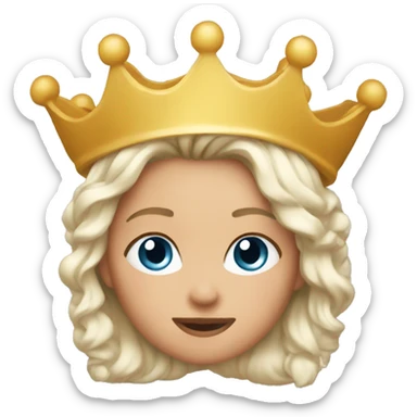 This emoji With a crown on the head 💁🏼‍♀️ sticker