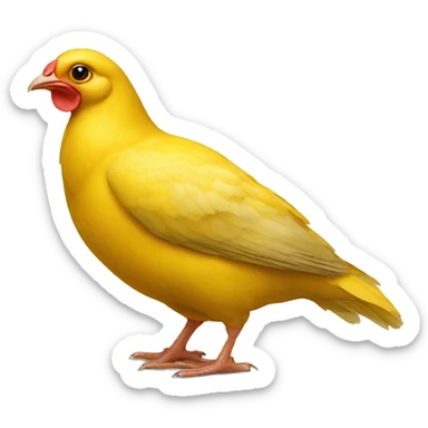 poussin jaune sticker