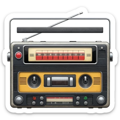 Radio tapes sticker