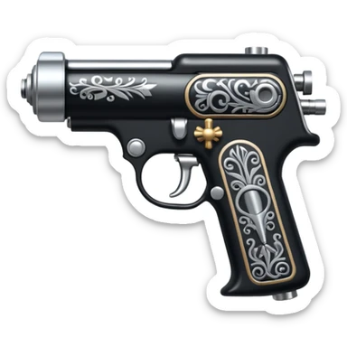 tattoo gun sticker