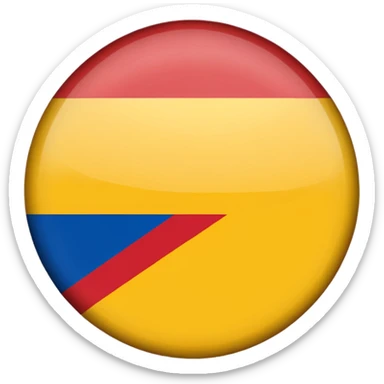 Bandera de colombia circular sticker