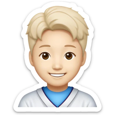 The smiling face of the mascot of Korea University KAIST sticker