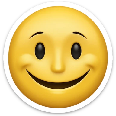 Smiley face holding sad face like a mask sticker