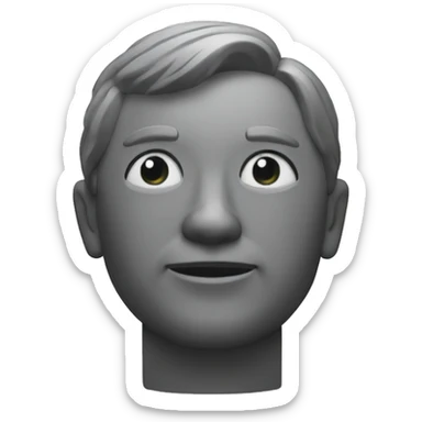 Callar y estatua sticker