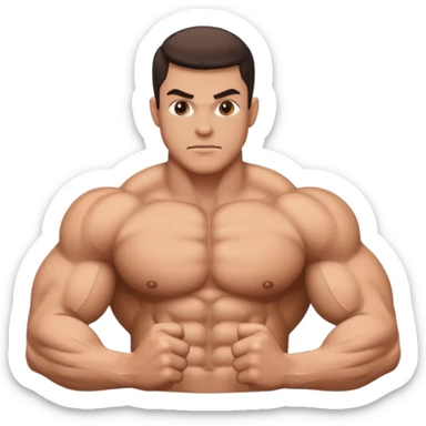 The rock physique sticker