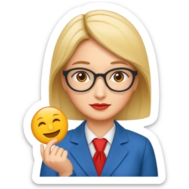 economist woman sticker