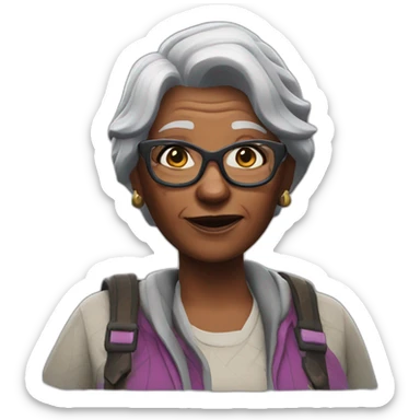 grandma's fortnite skin sticker