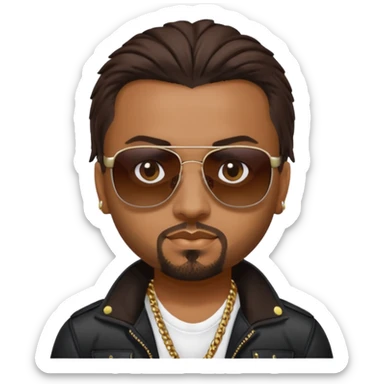 Sean Paul with dark brown hair sticker