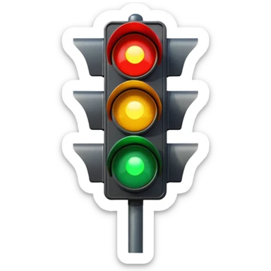 traffic light signal sticker
