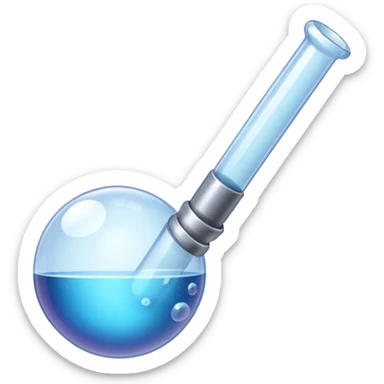 Bubble pipe made of quartz sticker