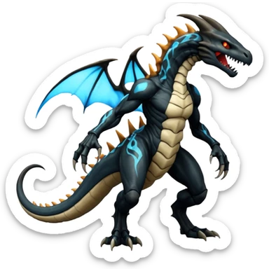 Venom-Marowak-Charizard-Xenomorph-hybrid-fantasy-creature (full body) sticker