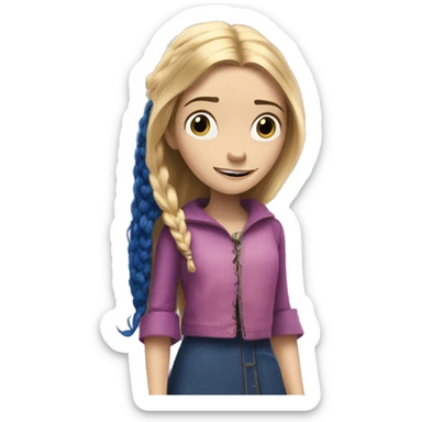 Coraline jones next to Rapunzel sticker