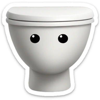 Skbidi toilet with usagis head sticker