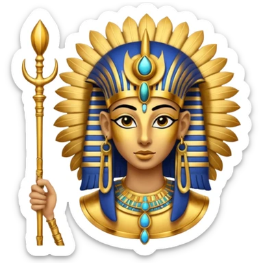 the Egyptian god Ra sticker