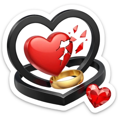 Marriage divorces sticker