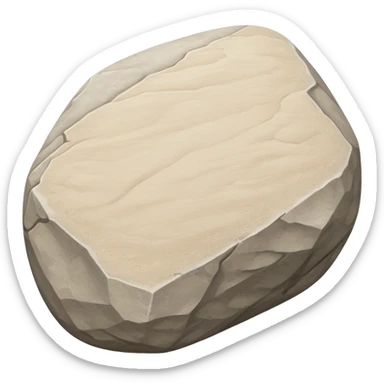generate realistic detailed stone in 3d style with sand  sticker