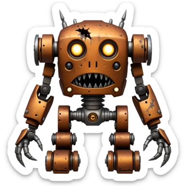 horror mecha bionic monster sticker