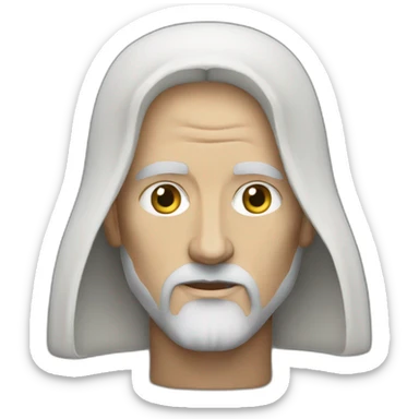 cosmic-jedi-baldness-christ-hood sticker