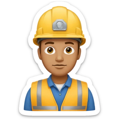 garbage man with yellowhelmet sticker