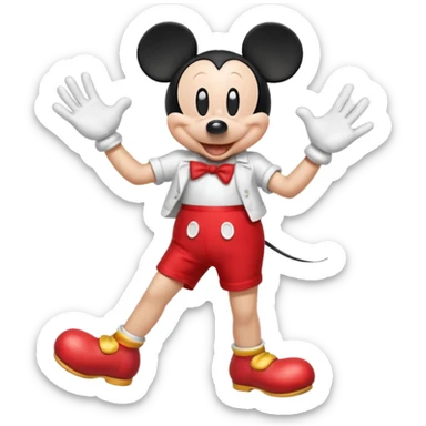 Mickey mouse dancing sticker
