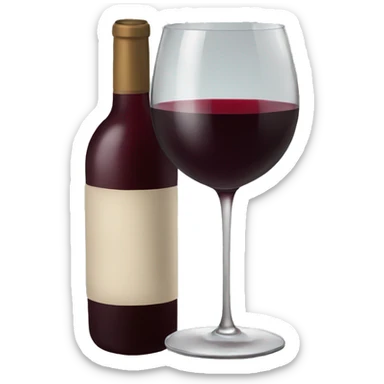 Red wine  sticker