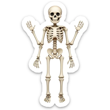 Papyrus The Skeleton, Full Skeletal Body sticker