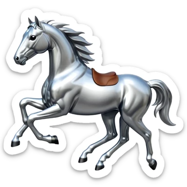 Ford mustang metallic  horse  sticker